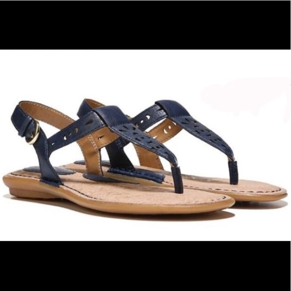 NWOT boc ‘Charel’ Navy Leather Thong Sandals